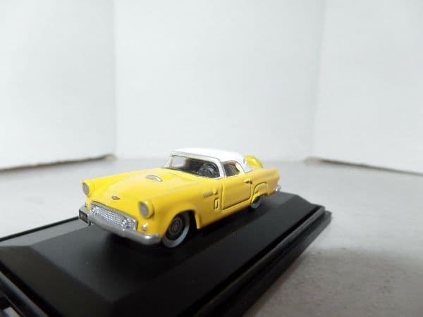 Oxford 87TH56005 TH56005 1/87 HO Scale Ford Thunderbird Yellow Colonial White